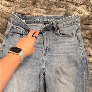 American Eagle Outfitters Sky Blue High Rise Jeans